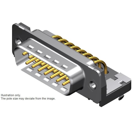 Molex Fct Dsub Ra Pc Rcpt 25 Pn W/Clinch 1731091904